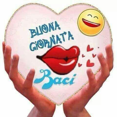 Un cuore con un bacio