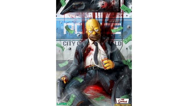 Homer Simpson in versione cattiva