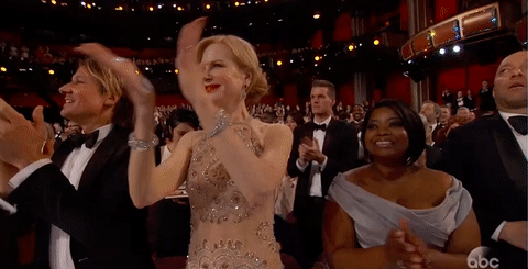Nicole Kidman che applaude