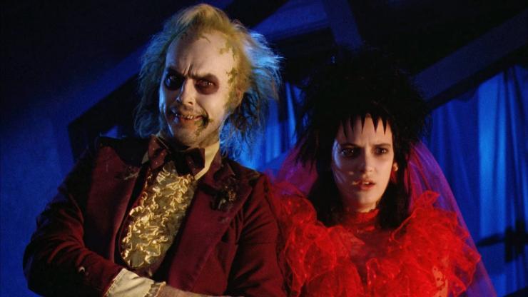 Michael Keaton e Wynona Rider in Beetlejuice