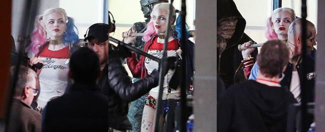 Prime foto di Margot Robot nel ruolo di Harley Quinn