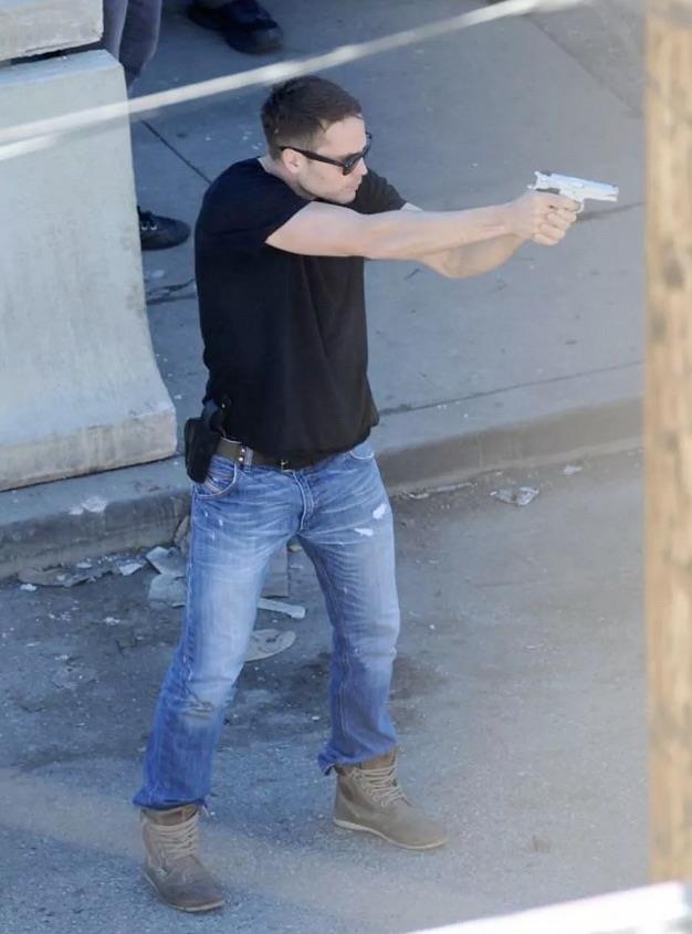 Taylor Kitsch sul set di True Detective 2