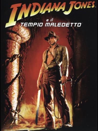 La locandina de Indiana Jones e il tempio maledetto