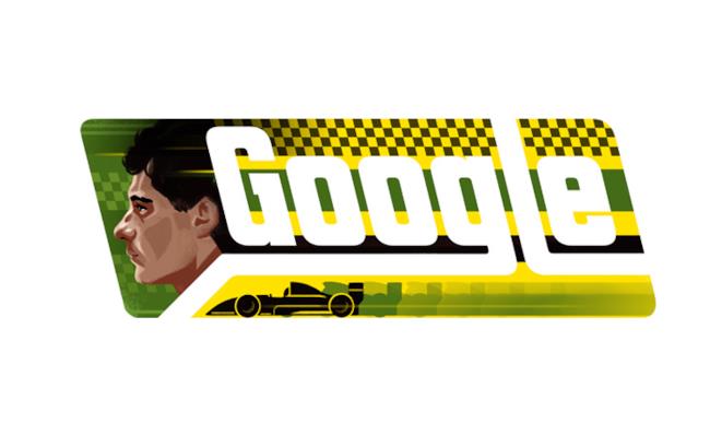 Il Doodle di Google dedicato ad Ayrton Senna Ayrton Senna nel logo di Google personalizzato