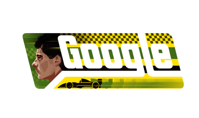 Il Doodle di Google dedicato ad Ayrton Senna Ayrton Senna nel logo di Google personalizzato