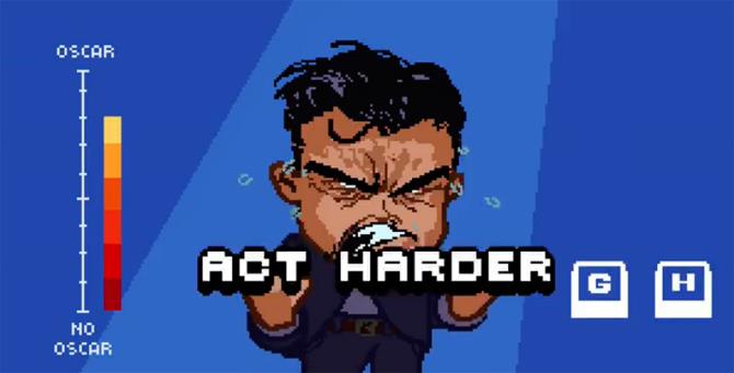Il misuratore di recitazione nel gioco Leo's Red Carpet Rampage