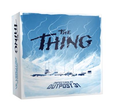 La suggestiva box art del board game dedicato al film La Cosa