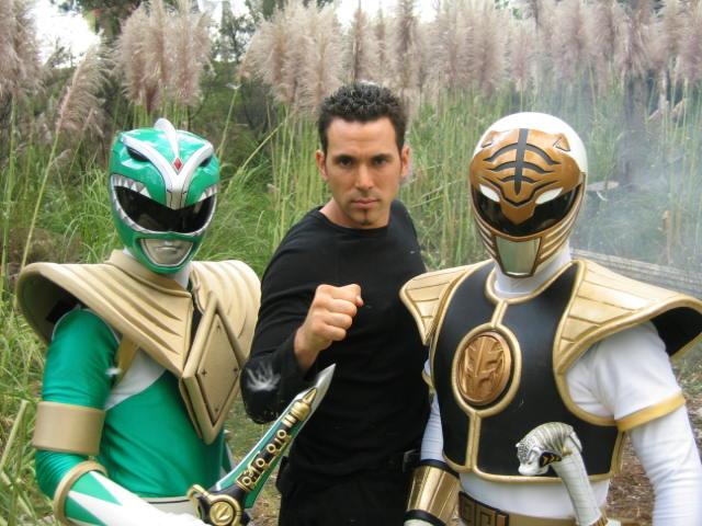 Jason David Frank sul set di Power Rangers