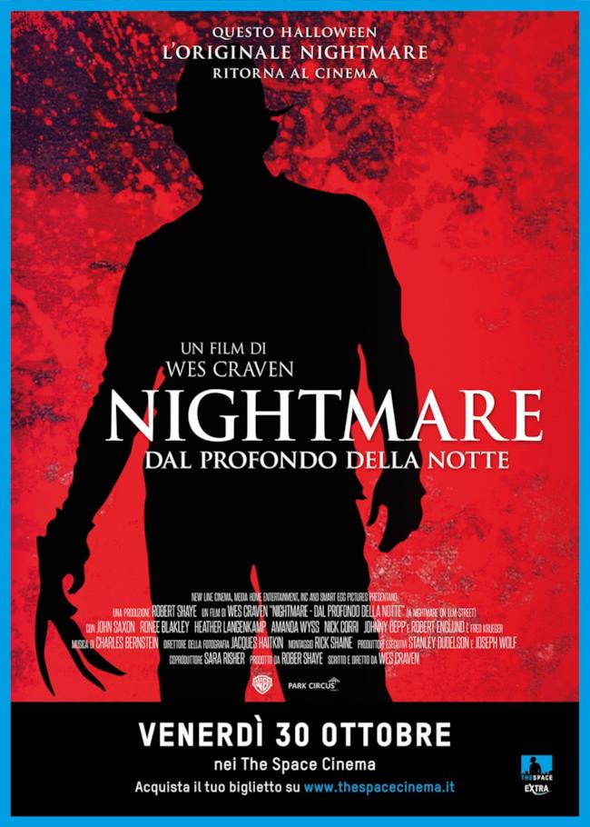Venerdì 30 ottobre: Nightmare Dal Prodondo della Notte nei cinema