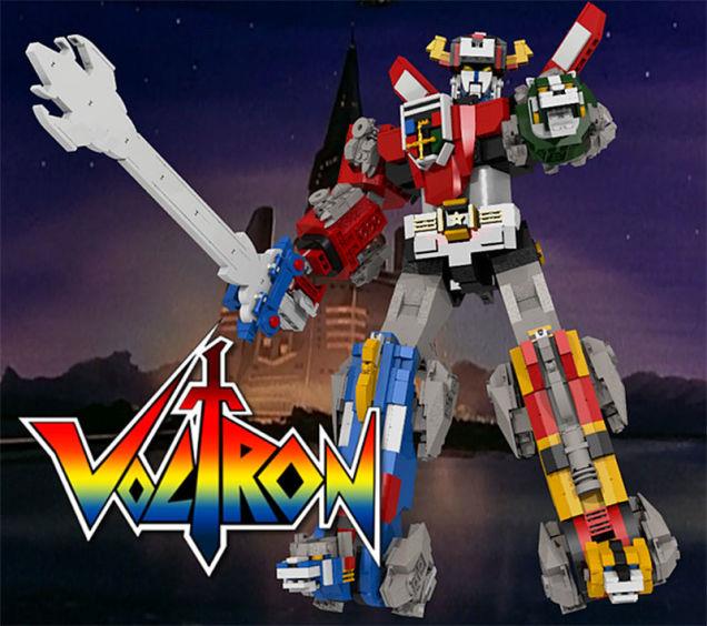 Un'immagine tratta dall'anime Voltron, per farci un'idea di come potrà essere il corrispettivo LEGO.