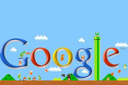 Mario nel logo di Google