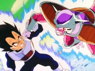 Vegeta si scontra con Freezer