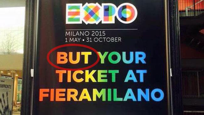 BUT Your Ticket: l'ennesimo Epic!Fail di EXPO But Your Ticket At Fieramilano