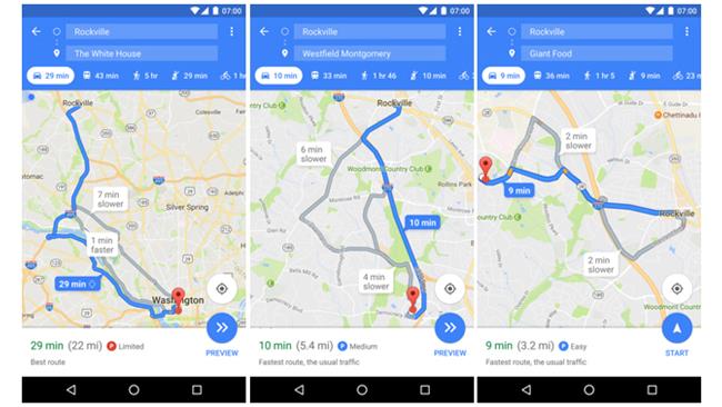 Google Maps parcheggi