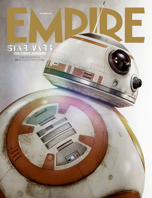 La copertina di Empire Magazine dedicata a Star Wars 7 con BB-8 in copertina