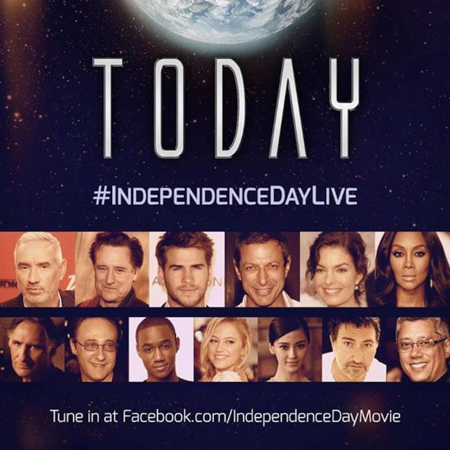 Il live-stream dell'evento legato a Independence Day 2 dove erano presenti tutti i membri del cast