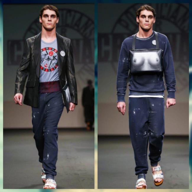 RJ Mitte modella per Vivienne Westwood a Milano