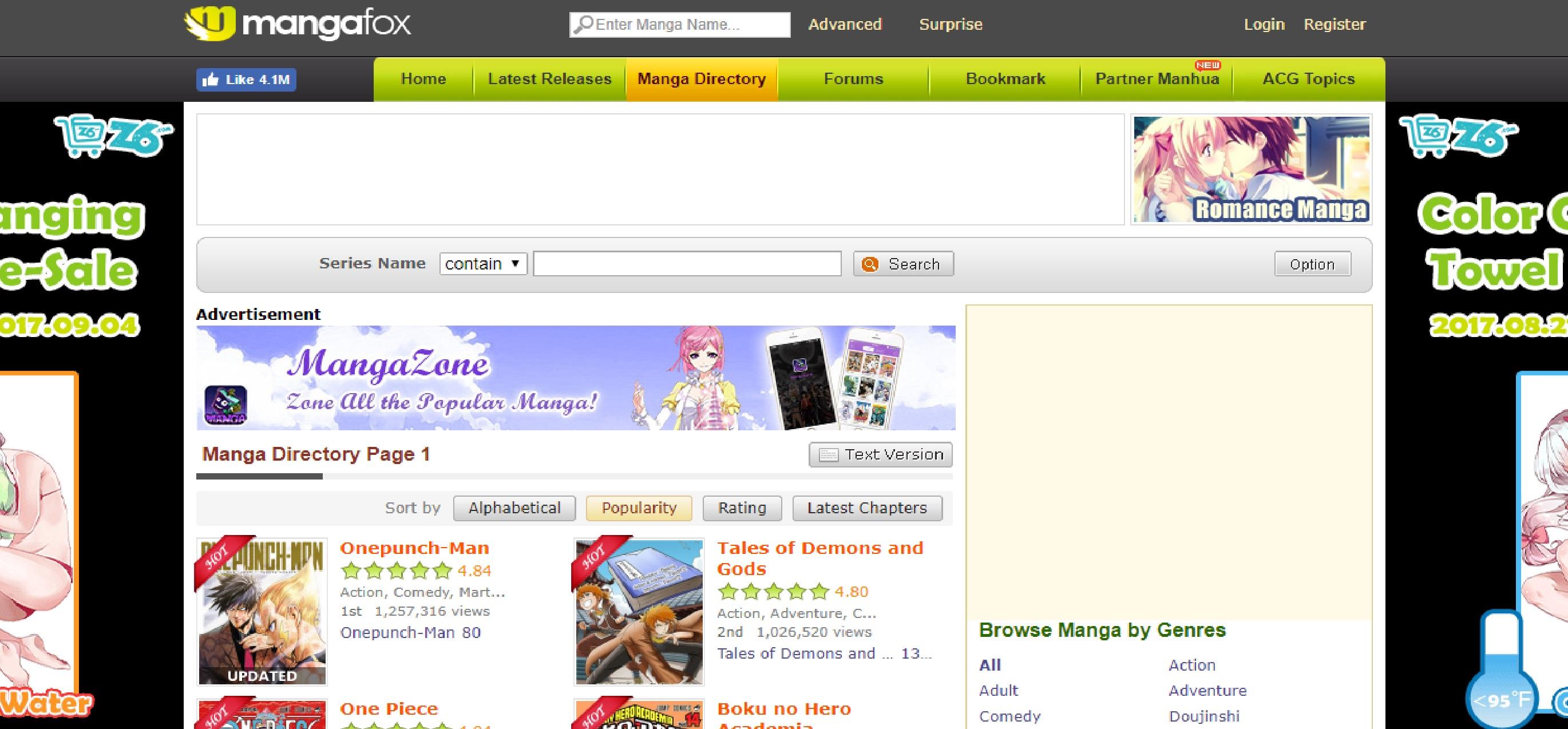 Homepage del sito