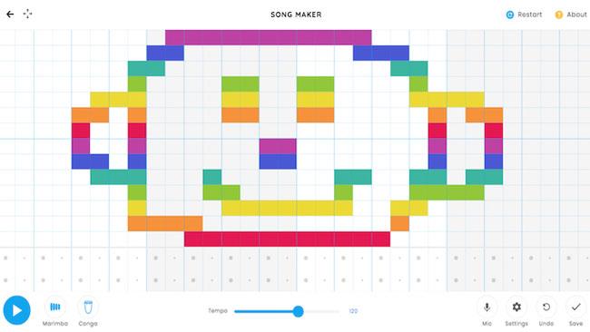 Con Chrome Song Maker siamo tutti grandi musicisti Una composizione creata con Song Maker