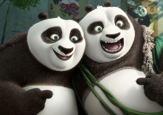 Po e suo padre Li in Kung Fu Panda 3