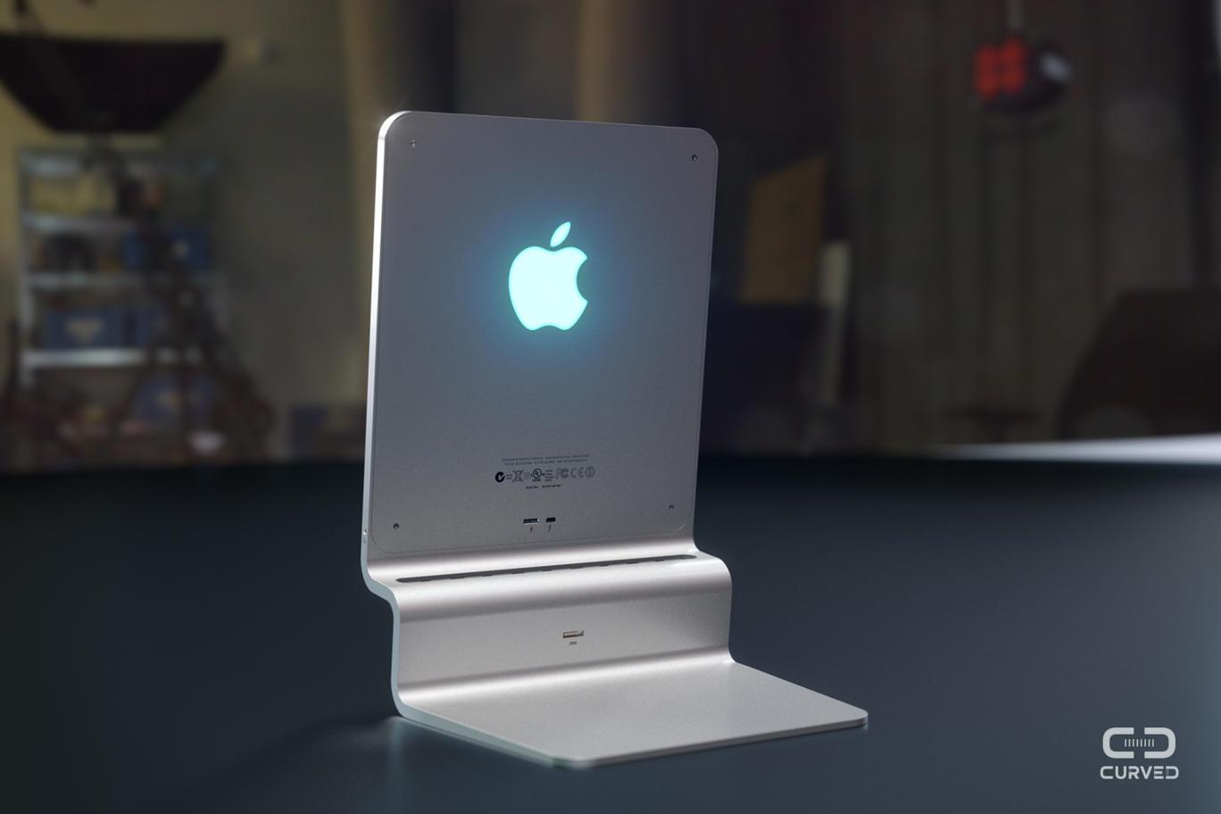 Retro del concept di Mac in alluminio