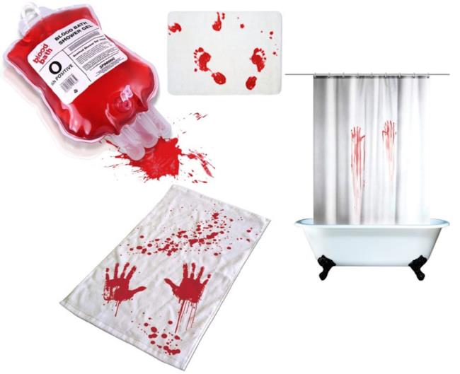 La tenta da doccia insanguinata per Halloween