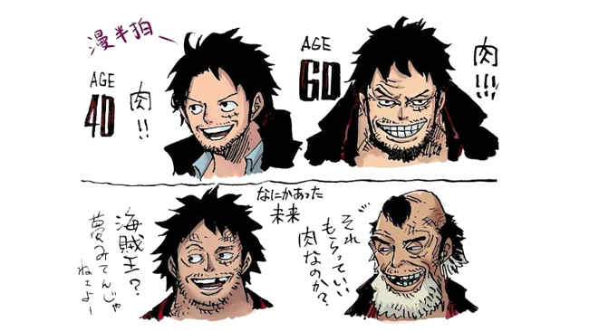 Il maestro Oda disegna Rufy e Ace a 40 e 60 anni Come sarà Rufy quando sarà più vecchio?