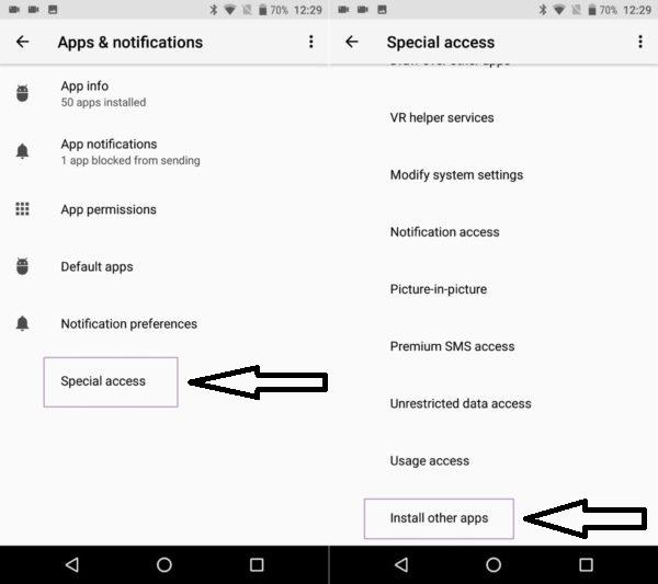 Come disabilitare le notifiche da app sconosciute - Come funziona Aptoide
