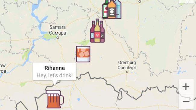 WannaDrink è l'app che ti permette di trovare i compagni di bevute L'app WannaDrink in azione