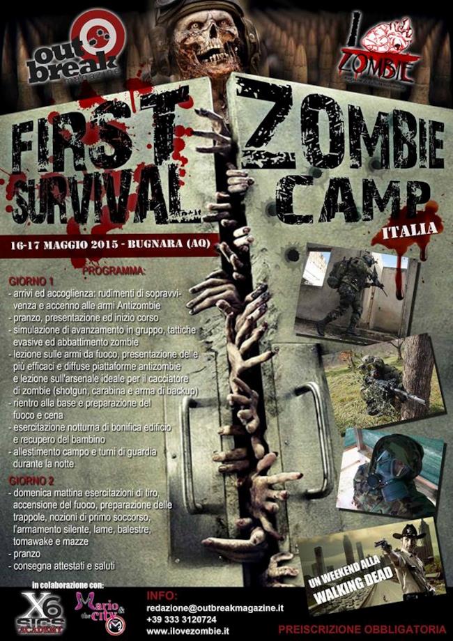 Il programma del primo Zombie Survival Camp italiano