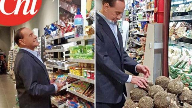 Silvio Berlusconi si ferma in Autogrill e tasta coglioni di mulo Berlusconi in Autogrill