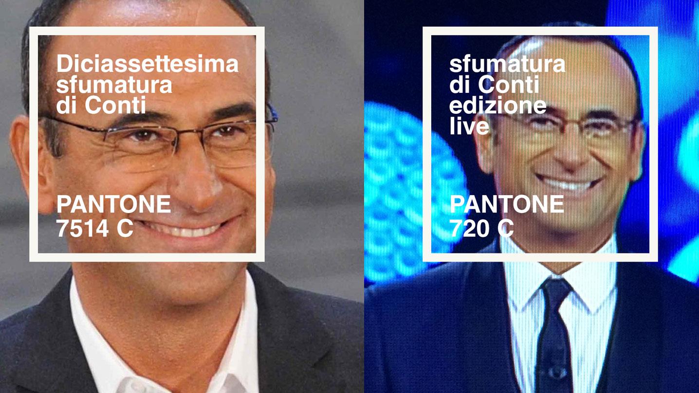 50 Sfumature di Conti: Pantone 7514 C ed edizione live sanremese