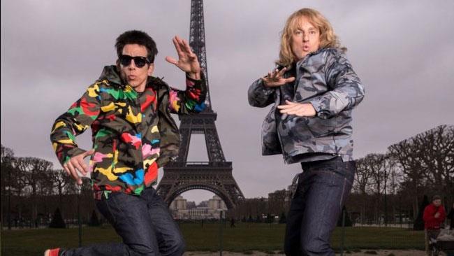 I protagonisti di Zoolander 2 sul set fotografico parigino Ben Stiller e Owen Wilson sul set fotografico parigino di Zoolander 2