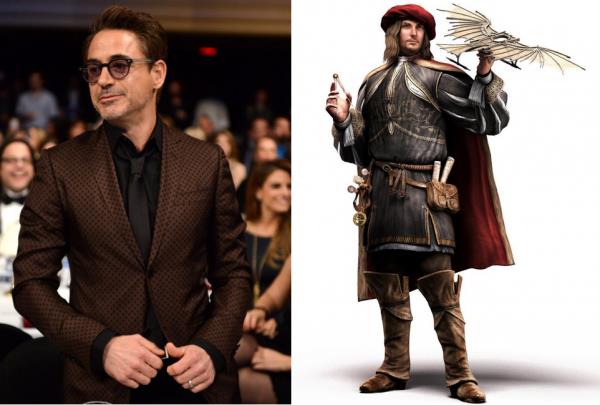 Robert Downey Jr. interpreterà Leonardo da Vinci nel film di Assassin's Creed Robert Downey Jr. e Leonardo da Vinci in Assassin's Creed