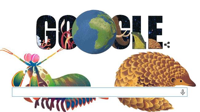 Il Google Doodle della Giornata della Terra arriva con un quiz su che animale sei Google Doodle Giornata della Terra e gli animali dei risultati