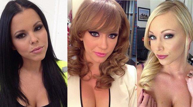 Attrici hard struccate e non Porno attrici con il make up