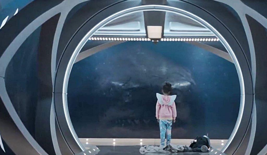 Una scena del trailer di The Meg