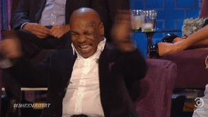 Mike Tyson che scoppia a ridere - GIF di reazione ai commenti, le più divertenti da usare su Whatsapp e Facebook