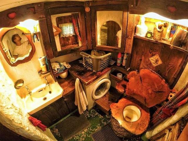 La sala da bagno nella casa di Bilbo