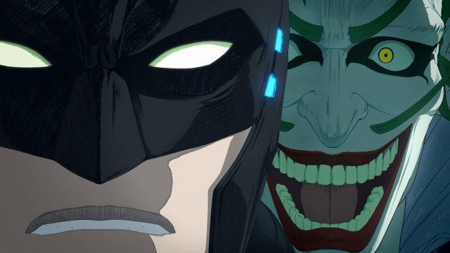 Batman e Joker dell'anime Una scena tratta dal trailer con il protagonista e il villain
