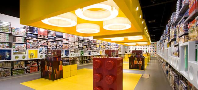 L'interno di uno dei LEGO Store