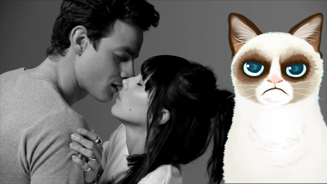 L'esperimento First Kiss era un pubblicità Grumpy Cat non è contento di sapere che il video First Kiss era una pubblicità
