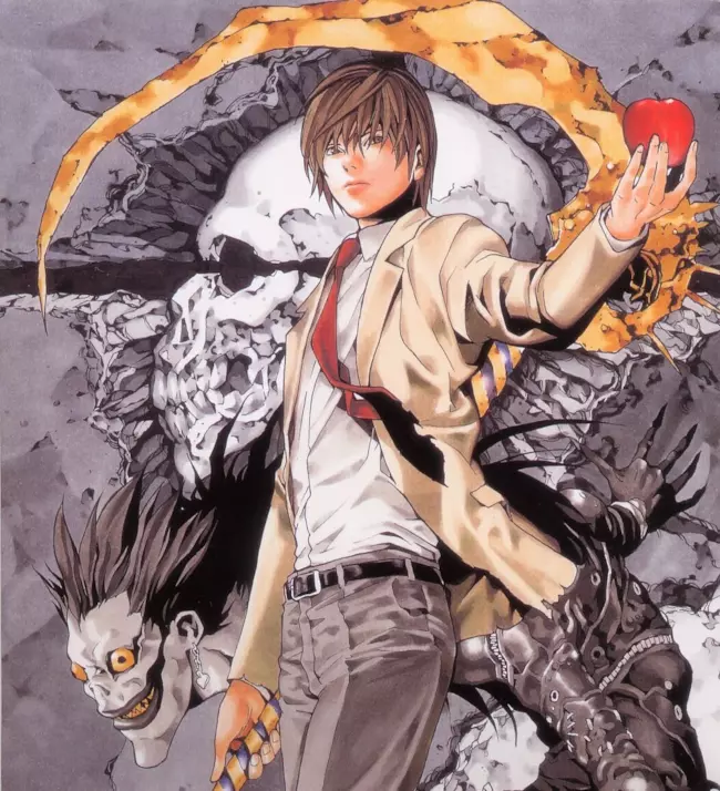 Il protagonista di Death Note, Light Yagami e il suo shinigami