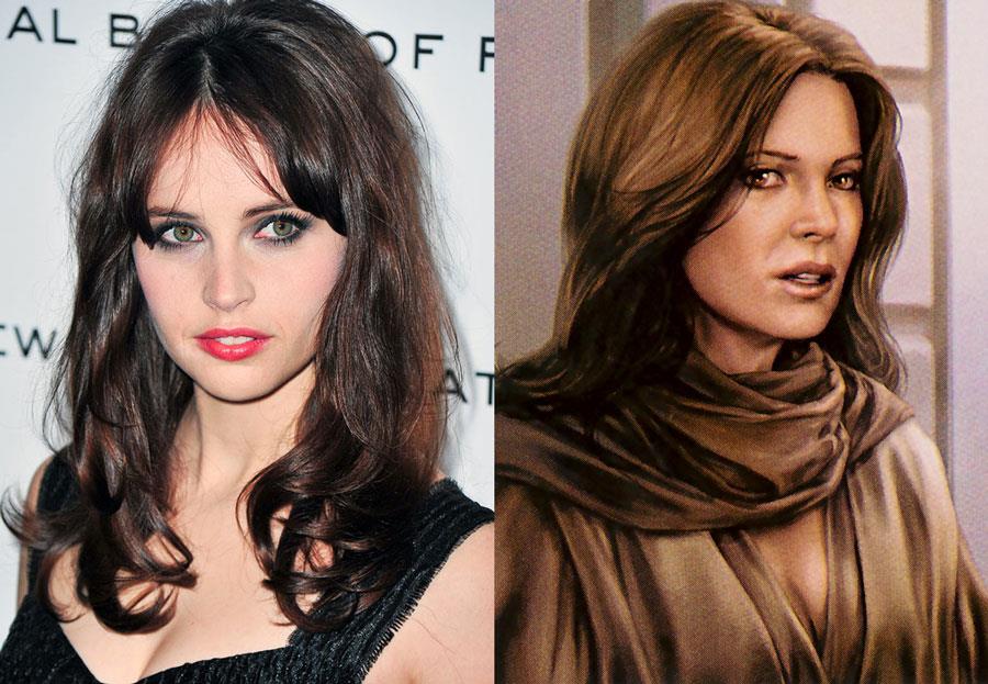 Felicity Jones e Jaina Solo a confronto