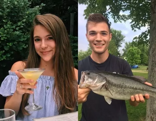 Michelle Arendas e Josh Avsec Michelle e Josh, i due ragazzi che hanno mandato avanti uno scherzo su Tinder per ben tre anni.