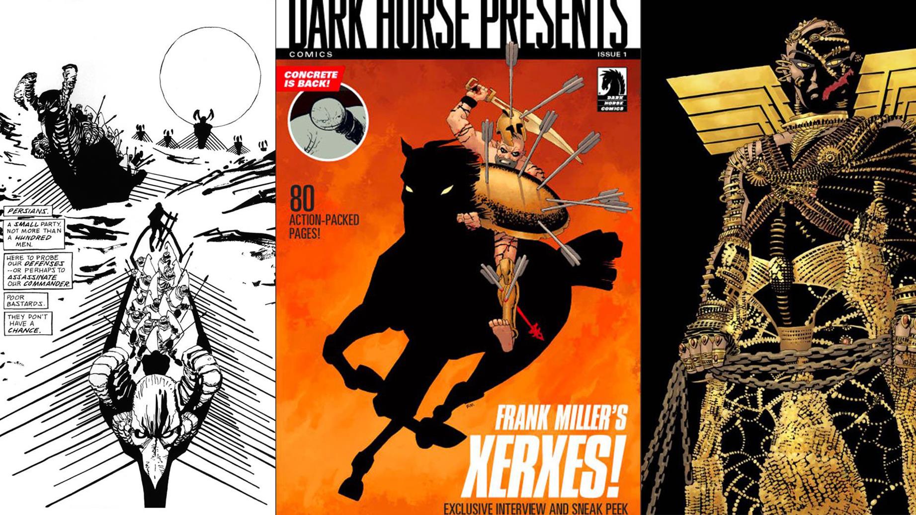 Xerxes: la copertina e due tavole.