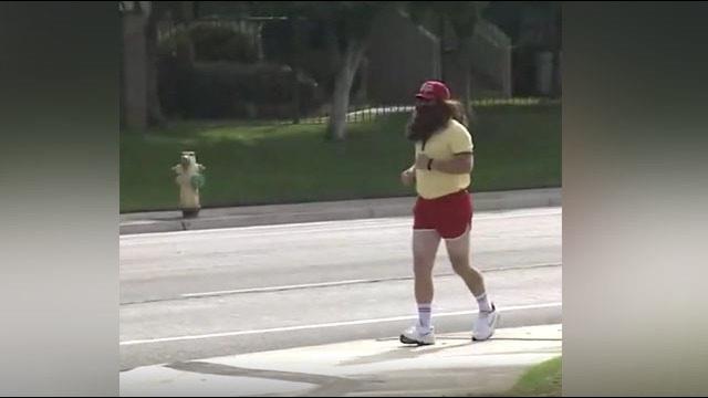 Come Forrest Gump, di corsa in giro per la California Il nuovo Forrest Gump