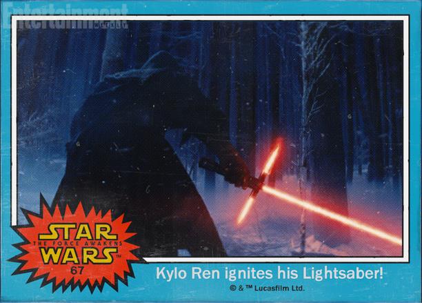 Il cattivo Kylo Ren in Star Wars 7 con la sua spada rossa