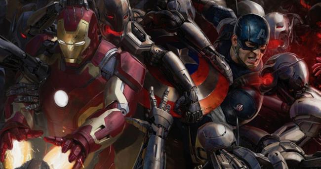 Il Museo del Fumetto di Milano organizza una mostra dedicata agli Avengers Iron Man e Capitan America in una concept art di Avengers: Age of Ultron