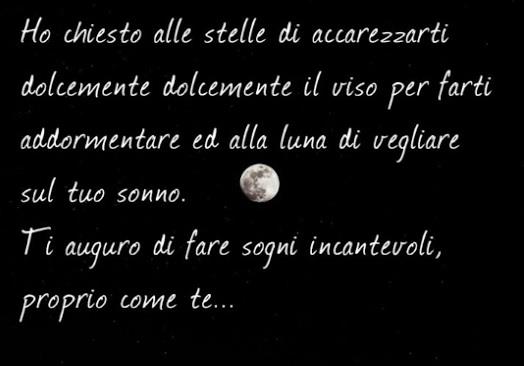 La Luna con una frase romantica